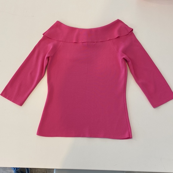 Joseph A. Women's Bright Pink Knit pullover top, Small - Picture 8 of 11